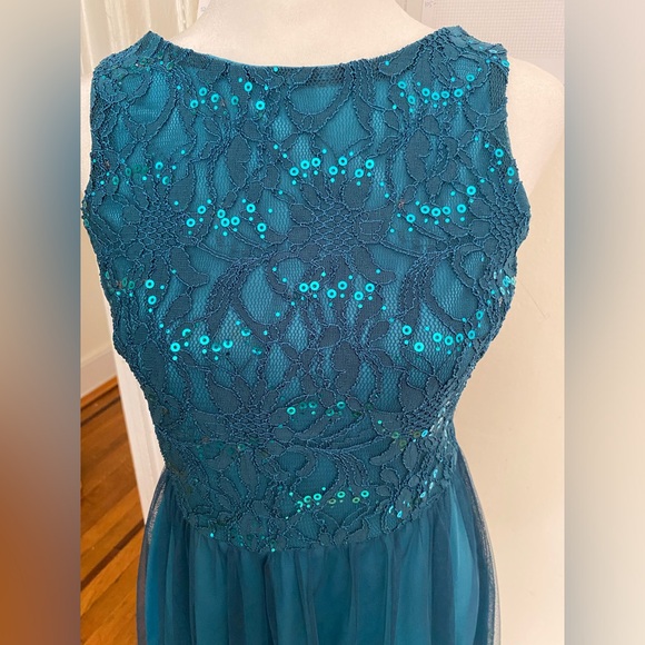 SPEECHLESS Junior’s Sequin Tulle Dress Size 7 - Picture 2 of 6